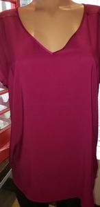 Magenta Blouse SIZE LARGE